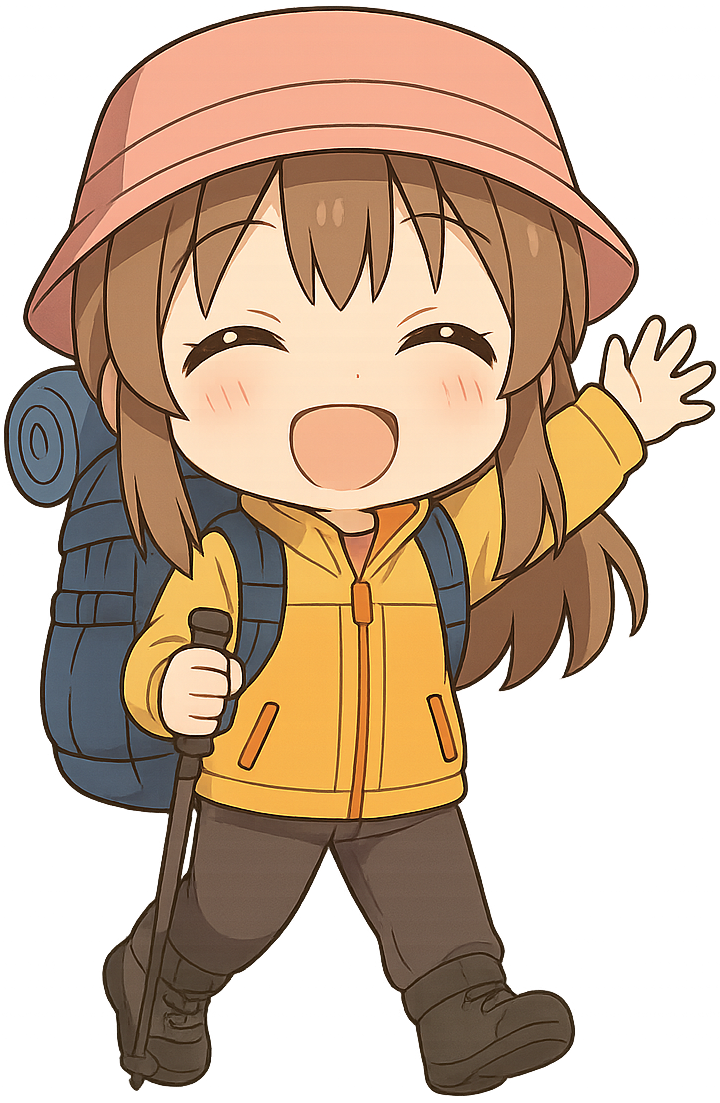 Cute chibi anime girl embarking on her anime journey